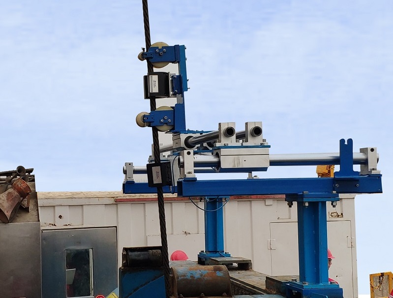 Sistema de monitoreo automático en línea de banda tranportadora con nucléo de cables de acero