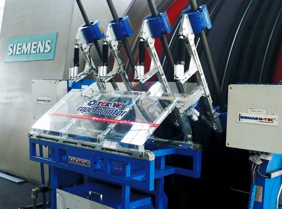 Sistema de monitoreo automático en línea de banda tranportadora con nucléo de cables de acero