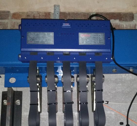 Sistema de monitoreo automático en línea de banda tranportadora con nucléo de cables de acero