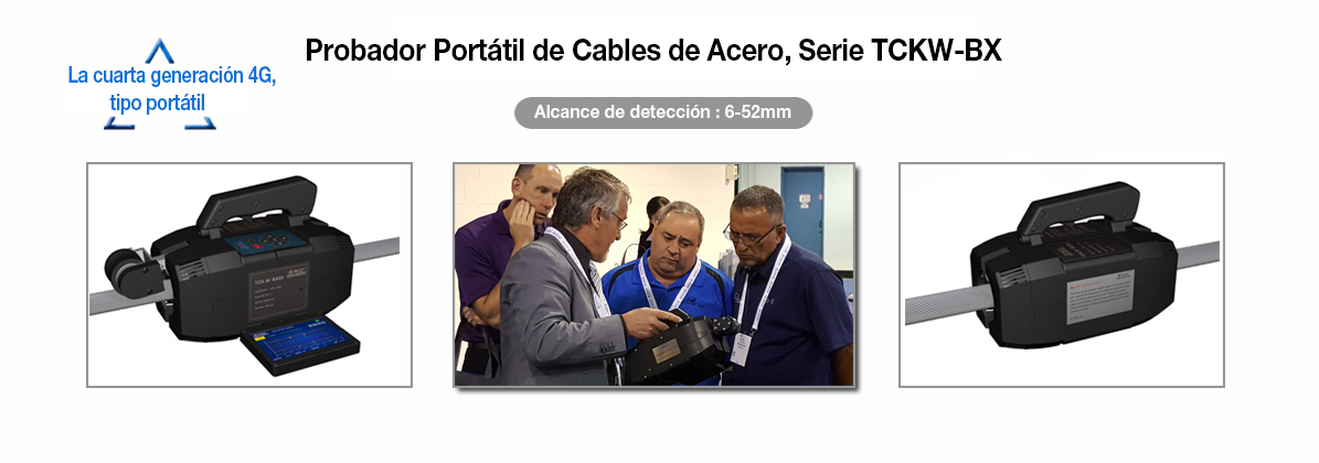 Monitor de cuarta generación (4G) de cables de acero, modelo TCK.W-BX